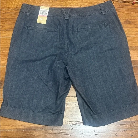 NWT⭐️DOCKERS Bermuda SHORTS Truly Slimming JAELYNN Dark Wash Size 10 - Picture 4 of 13